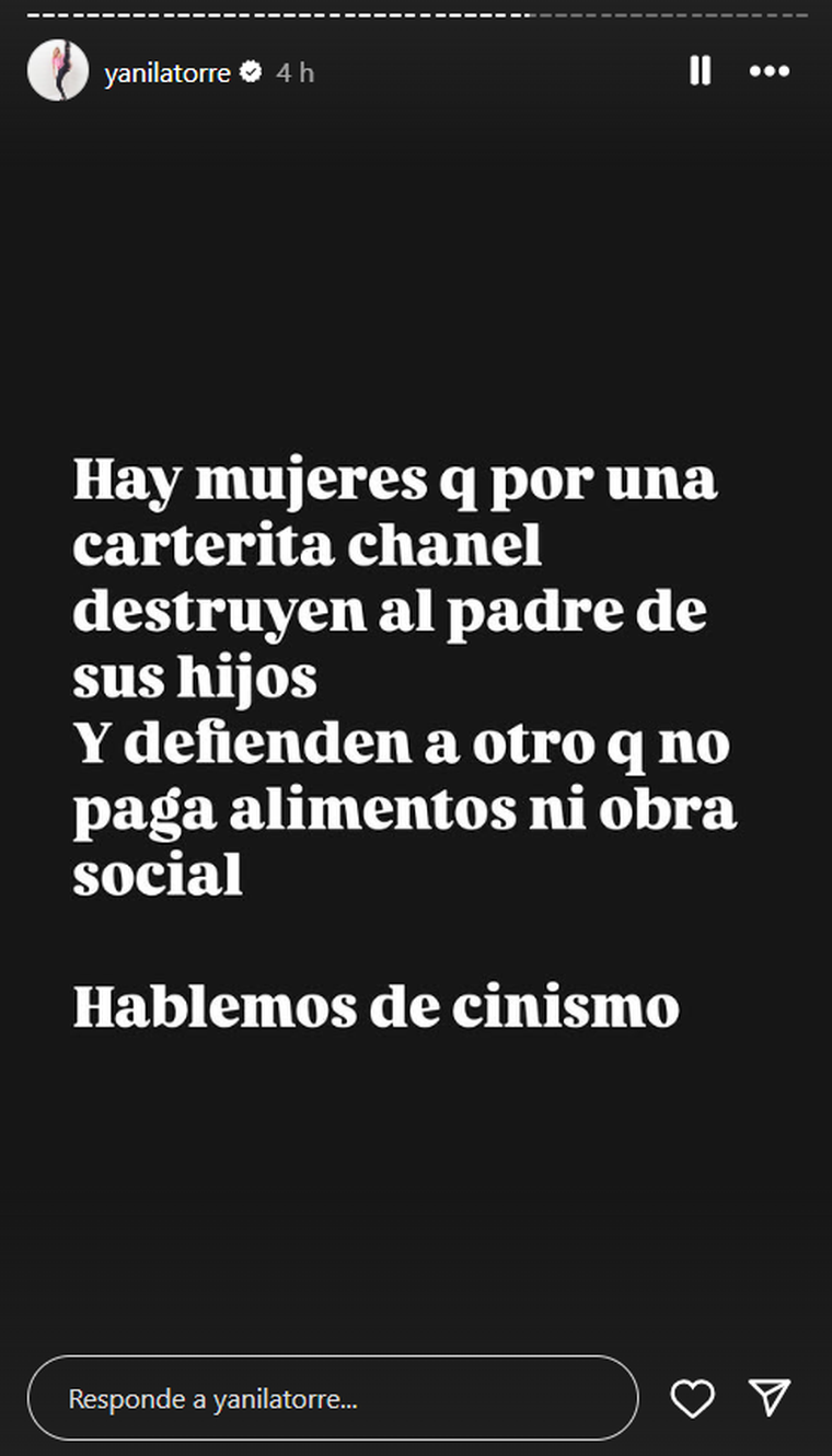 Captura de pantalla Instagram/ @yanilatorre. Captura de pantalla Instagram/ @yanilatorre.