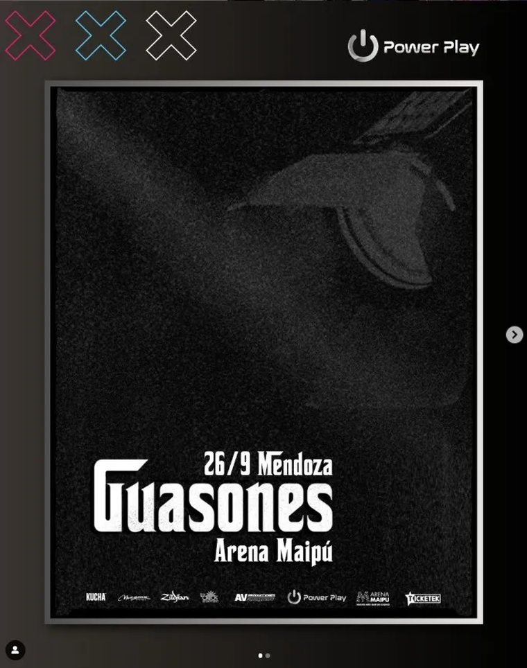 Guasones. Créditos: ticketek.com Guasones. Créditos: ticketek.com