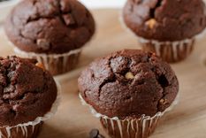 sin harina: prepara unos exquisitos muffins de chocolate ¡en 25 minutos!