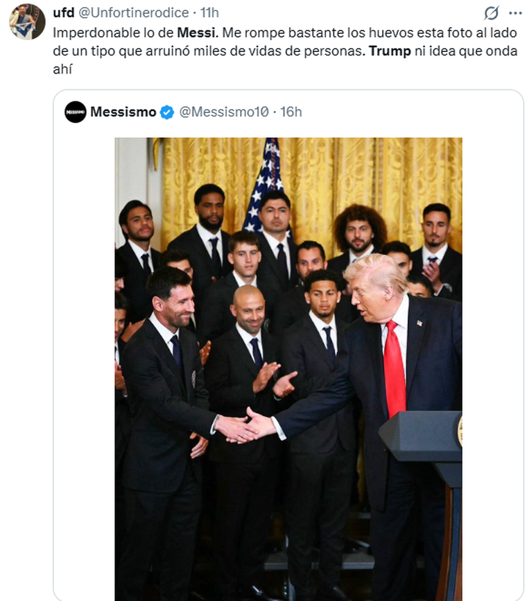 Los memes del encuentro entre Lionel Messi y Donald Trump. Los memes del encuentro entre Lionel Messi y Donald Trump.