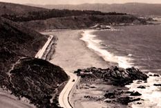 Así era hace 100 años. Reñaca (Chile) en 1920. Foto: instagram.com/patrimoniofotograficochile