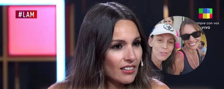 Pampita vivió un incómodo momento con una fanática en la peregrinación a la Basílica de Luján. Foto: Captura de pantalla Youtube América TV/ Captura de pantalla TikTok @flor_vip.