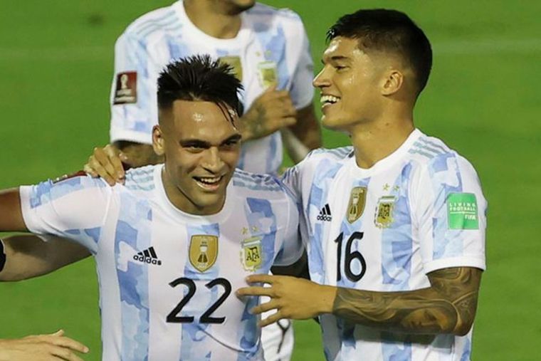 Lautaro y Correa, compañeros en la Selección argentina e Inter de Milán.
