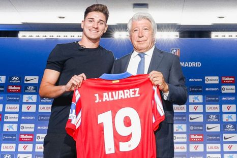Enrique Cerezo fue contundente sobre el nivel actual de Julián Álvarez, . Foto: @Atleti Enrique Cerezo fue contundente sobre el nivel actual de Julián Álvarez, . Foto: @Atleti