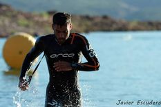 un mendocino en el podio del  gran campeonato argentino de triatlon