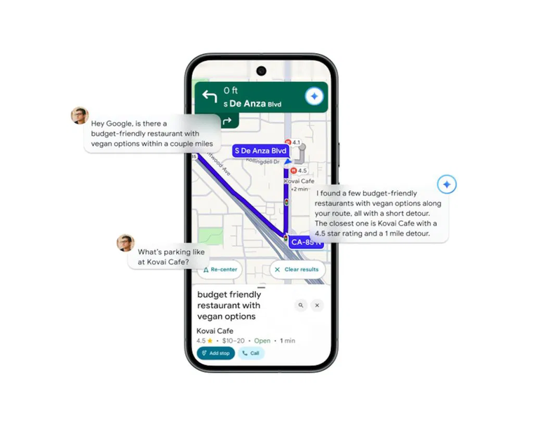 Gemini llega a Google Maps para transformar la navegación por voz y los reportes de tráfico. Gemini llega a Google Maps para transformar la navegación por voz y los reportes de tráfico.