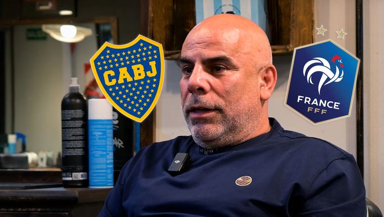 El Chicho Serna trazó paralelismos entre Boca y la Selección de Francia. Foto: Captura @alejoinfamy y Paladar Negro