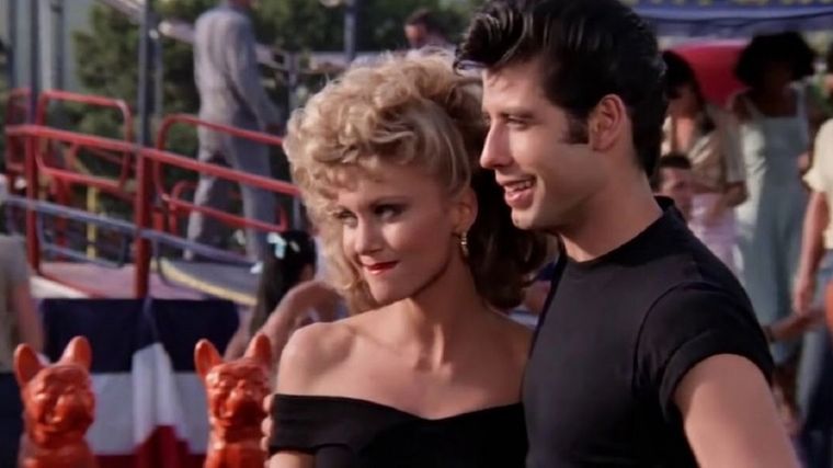 Olivia Newton-John y John Travolta en Grease