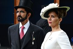 Mohammed bin Rashid y Haya de Jordania, en Londres, en 2016. Foto: Elpais.