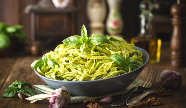Pasta al pesto: una receta fresca y sabrosa para disfrutar Foto: Shutterstock