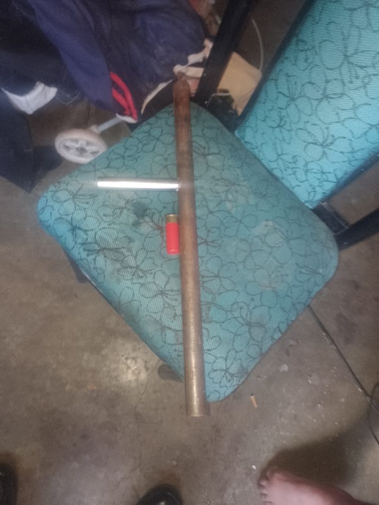 El arma secuestrada en el procedimiento Foto: Ministerio de Seguridad