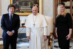 Milei y su comitiva llegaron a Roma para despedir al papa Francisco. Foto: NA