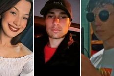 Jennifer Prosín, Jonathan Gabriel Hübscher y Lautaro Mattive, los tres jóvenes que fallecieron en Brasil.