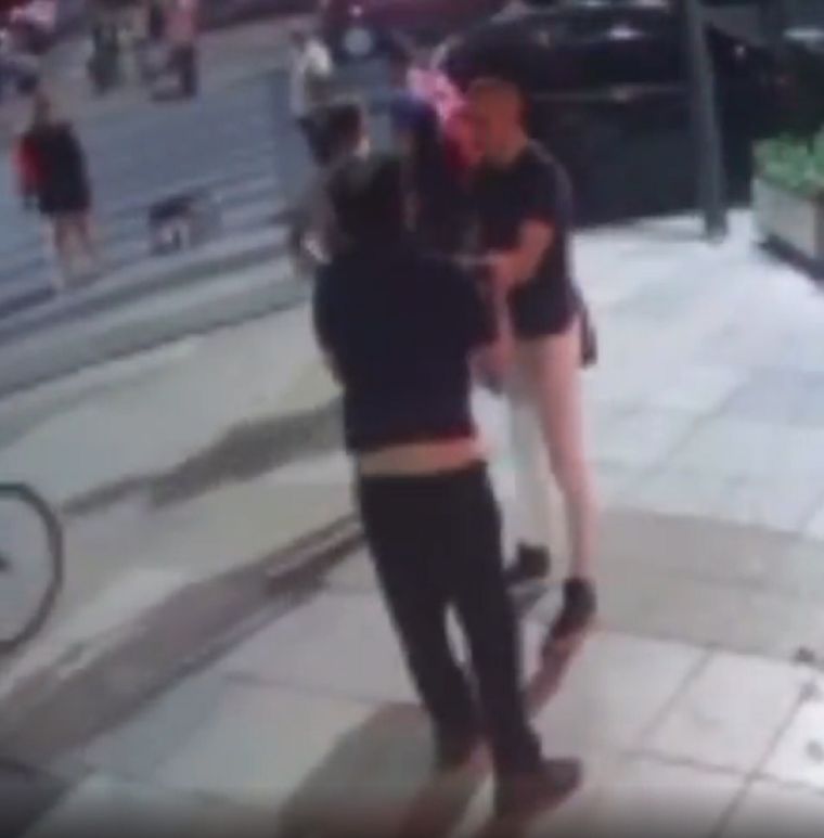 Las imágenes que se difundieron tras el hecho