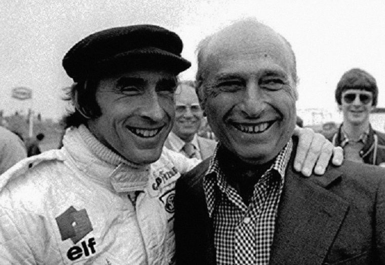Jackie Stewart y Juan Manuel Fangio, grandes amigos
