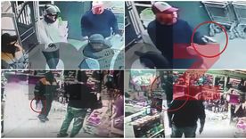 Las exclusivas imágenes a las que accedió MDZ: los dos asaltos a sucursales de Átomo Supermercados en Las Heras (arriba) y Maipú (abajo). Las exclusivas imágenes a las que accedió MDZ: los dos asaltos a sucursales de Átomo Supermercados en Las Heras (arriba) y Maipú (abajo).