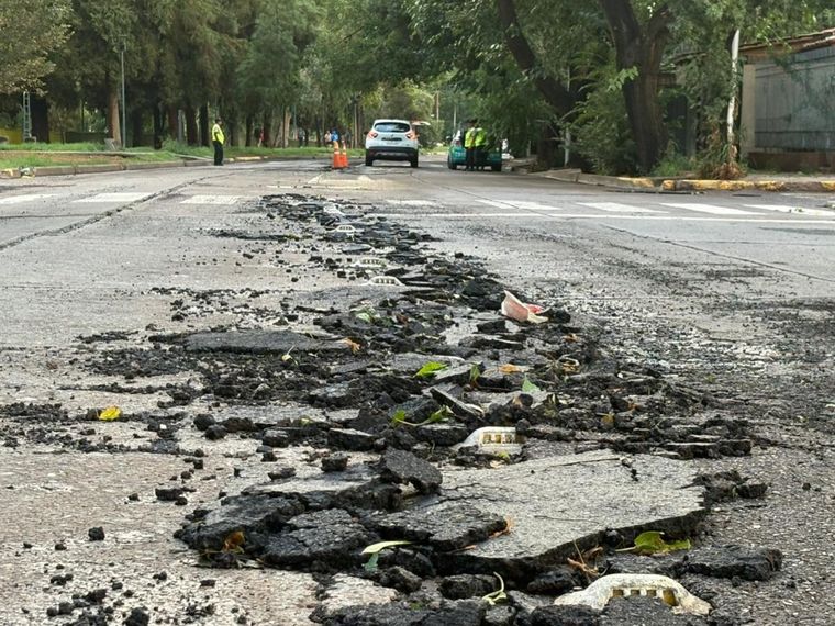 La tormenta que azotó Mendoza dejó postales impactantes.&nbsp;