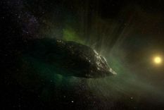 Interpretación artística: el visitante interestelar fue detectado el año pasado.