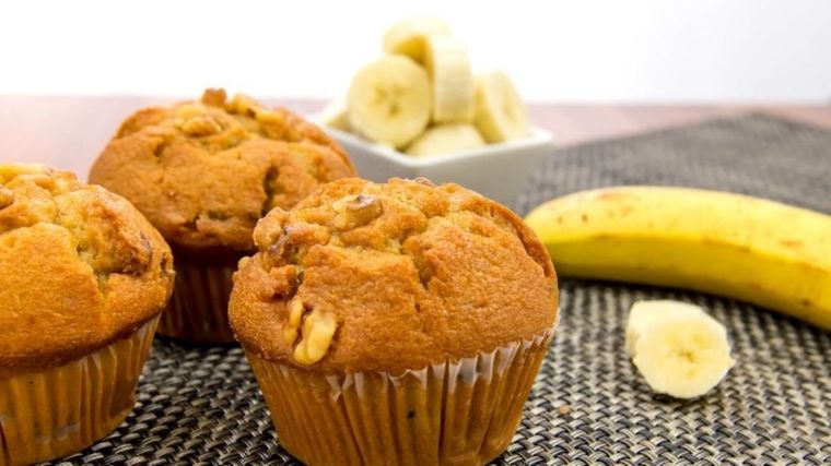 Estos muffins de banana serán el deleite de tu familia Foto: Shutterstock