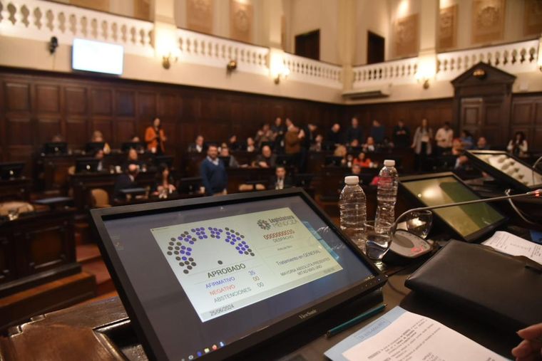 El proyecto fue aprobado este martes en el Senado. Foto: Prensa Legislatura de Mendoza