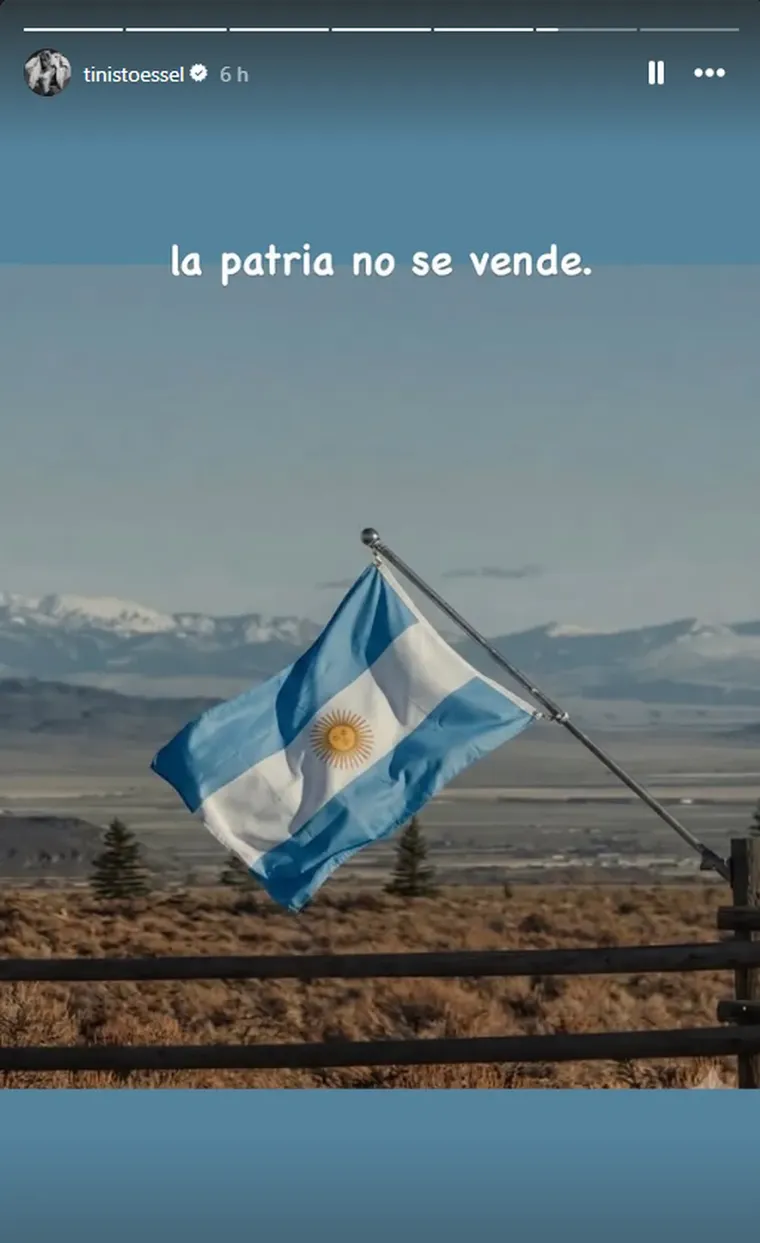Tini Stoessel se pronunció contra la modificación de la Ley de Tierras. Tini Stoessel se pronunció contra la modificación de la Ley de Tierras.