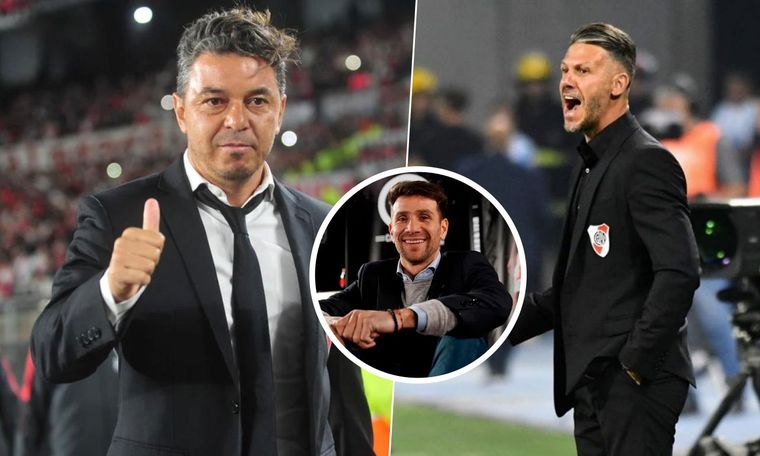 El exvolante millonario se metió en la comparación entre Gallardo y Demichelis