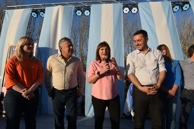 Patricia Bullrich se presentó en Mendoza con vista a las elecciones PASO del 13 de agosto. Foto: Maximiliano Ríos / MDZ
