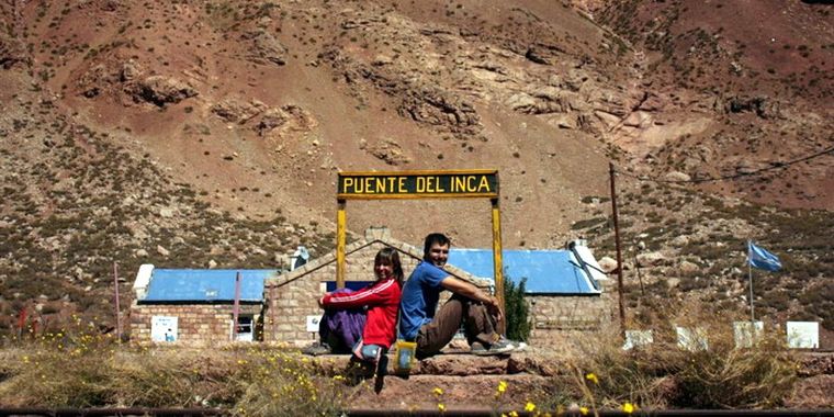 Maru Orza y Martín Sesana cuando pasaron por Mendoza. Foto: kombirutera