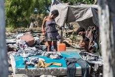 Foto: AFP. Más de 30.000 personas se quedaron dos días antes del paso de la tormenta tropical.