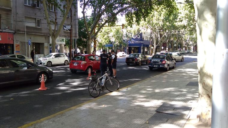 Uno de los controles está apostado en San Martín y Colón de Ciudad