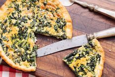 tarta de pollo y espinaca: la tendras lista en pocos minutos y te encantara