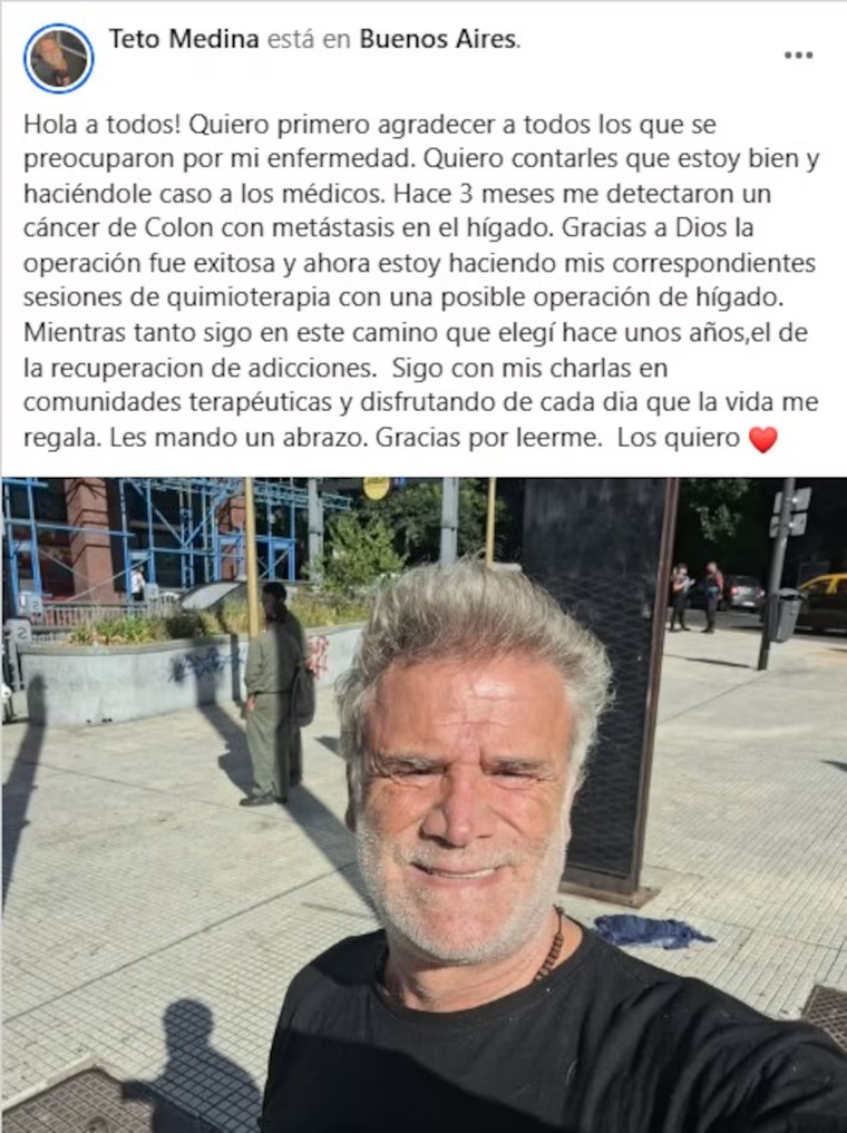 El presentador en redes. Créditos: Captura / Facebook El presentador en redes. Créditos: Captura / Facebook