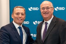 El intendente de Esteban Echeverría, Fernando Garay junto al presidente del BID, Ilan Goldfajn. Foto: Instagram/@fernando.gray
