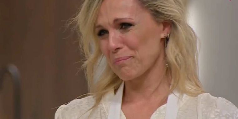 Denise Dumas en su eliminación de MasterChef Celebrity