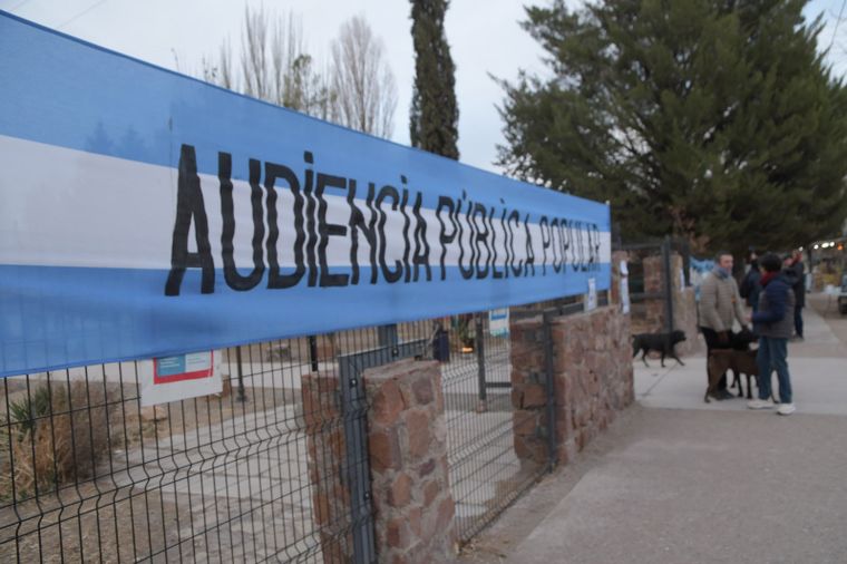 La audiencia pública se lleva a cabo en Uspallata
