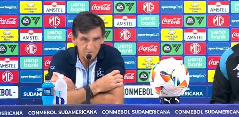 El entrenador habló tras el partido. Foto: Captura