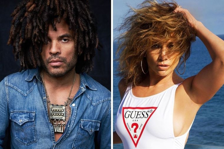 Lenny Kravitz y Angelina Jolie Foto: Rock and Pop / Hips