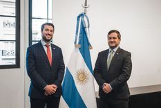 Ignacio Yacobucci y Manuel Tessio Ignacio Yacobucci (a la derecha), el presidente de la UIF que podría dejar su cargo en las próximas horas. Foto: Unidad de Información Financiera