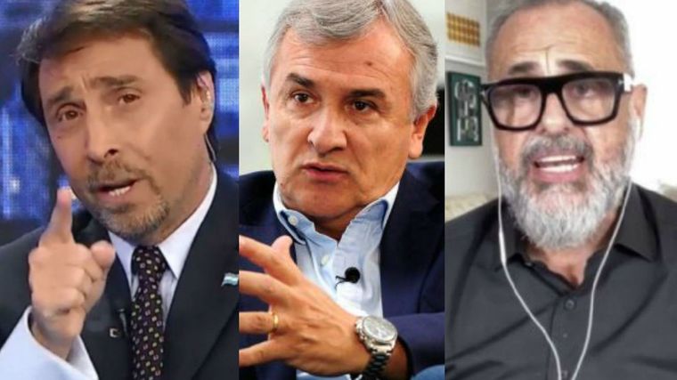 Eduardo Feinmann, Gerardo Morales y Jorge Rial