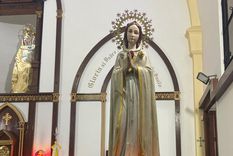 La corona de oro de la Rosa Mística fue robada en La Plata Foto: Facebook