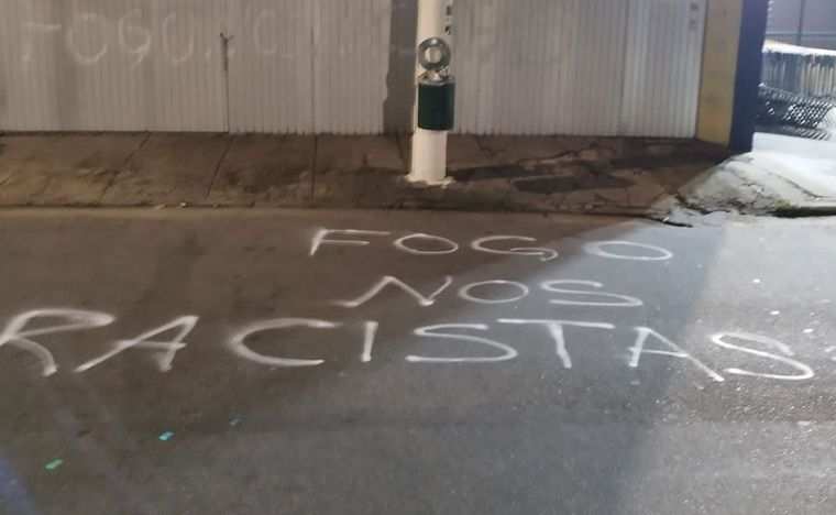 La amenaza de los hinchas de Palmeiras a Boca. Foto: @BARRAS_latam