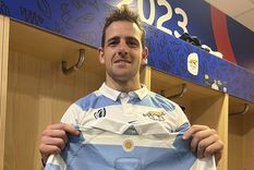 Nicolás Sánchez celebra su partido 100. Foto: Los Pumas Nicolás Sánchez celebra su partido 100. Foto: Los Pumas
