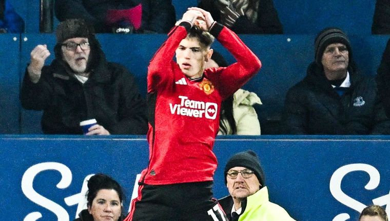Paredes contó cómo reaccionó Garnacho cuando le hablan de Cristiano. Foto: Instagram