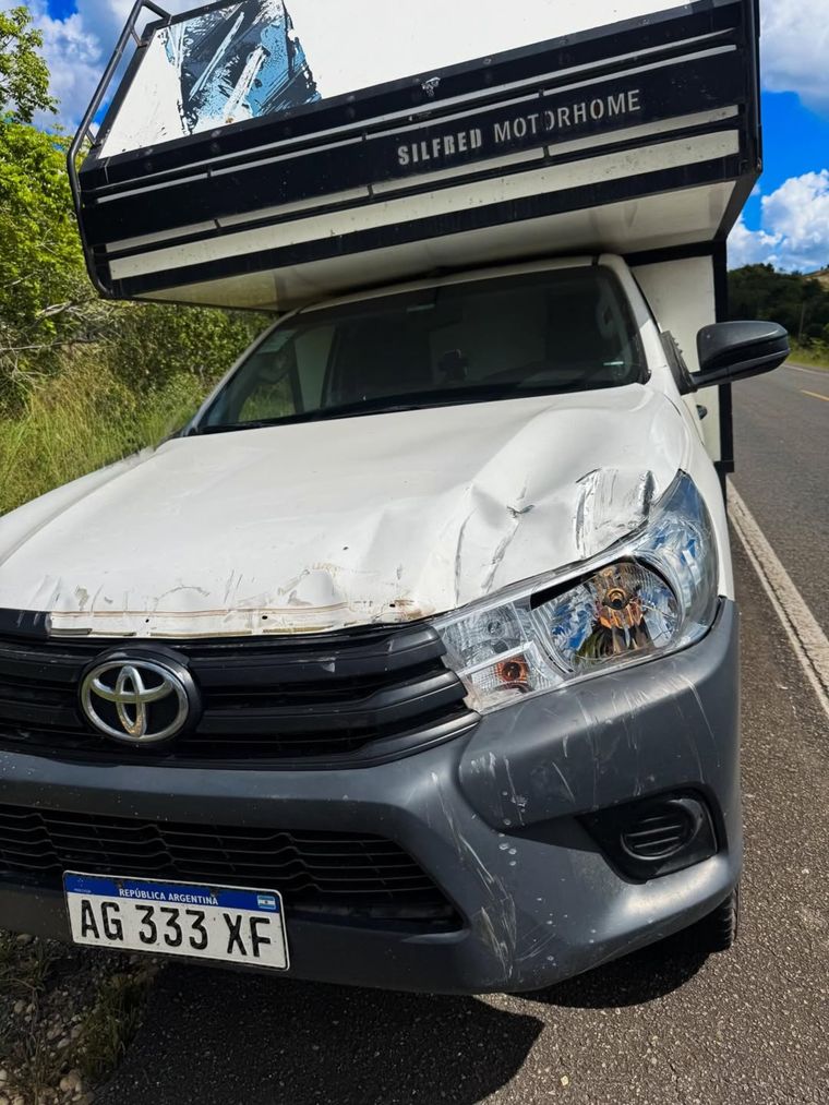 La pareja tuvo un accidente en Brasil. La pareja tuvo un accidente en Brasil.