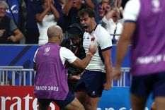 Damian Penaud, uno de los tryman de Francia ante los All Blacks en el debut mundialista Foto: EFE Damian Penaud, uno de los tryman de Francia ante los All Blacks en el debut mundialista Foto: EFE
