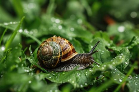 Los caracoles y babosas desean lugares oscuros, frescos, húmedos y comen las plantas durante la noche. Los caracoles y babosas desean lugares oscuros, frescos, húmedos y comen las plantas durante la noche.