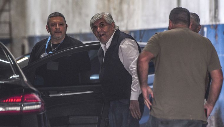 Hugo Moyano y un guiño al Gobierno. Foto: Télam