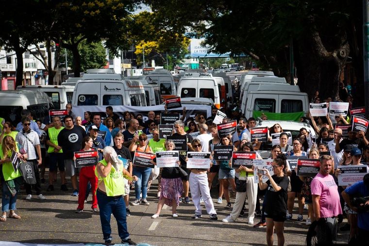 El sector de discapacidad advierte que se movilizará si el Gobierno no aumenta las prestaciones Foto: Gentileza / Fernando Gantesti