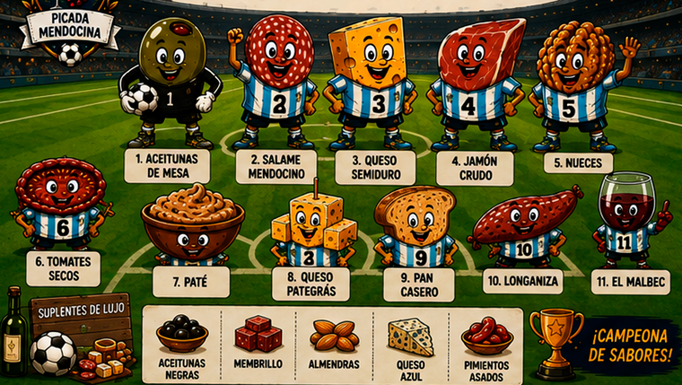 La picada es mucho más que comida: es una excusa para reunirse, conversar y disfrutar del Mundial entre amigos.