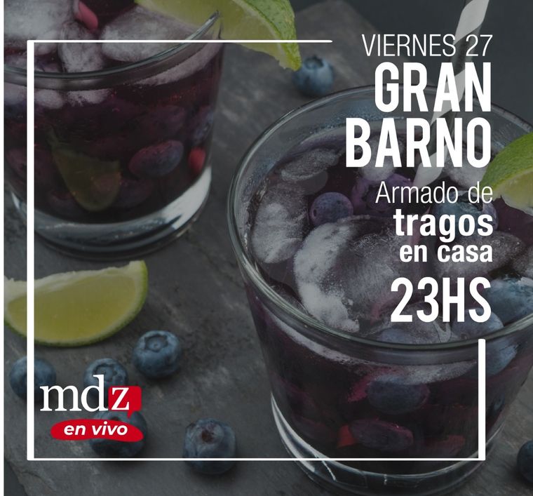 Vivo hoy a las 23 hs con Gran Barno. Foto: MDZ